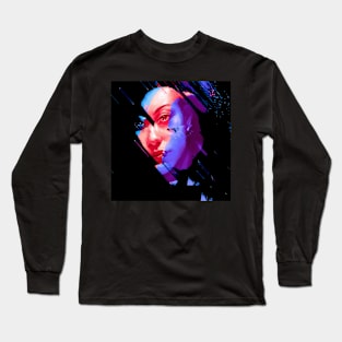 Soul Fragment - Glitch Art Portrait Long Sleeve T-Shirt